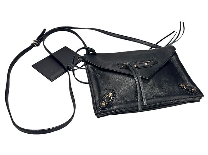 Balenciaga Borsa a tracolla Triple Body Papier Nero - vista 6