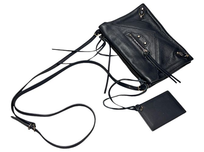 Balenciaga Borsa a tracolla Triple Body Papier Nero - vista 7