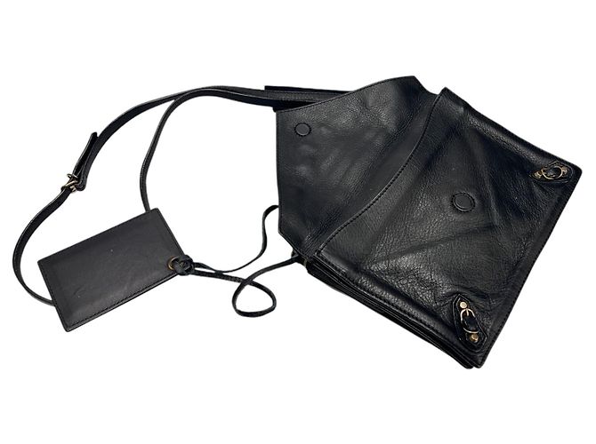 Balenciaga Borsa a tracolla Triple Body Papier Nero - vista 8