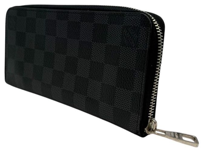 Louis Vuitton Cartera larga con cremallera Damier Graphite Negro - vista 3