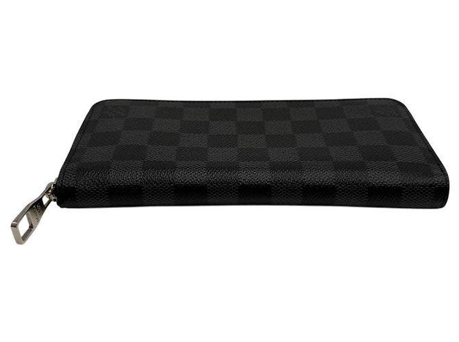 Louis Vuitton Cartera larga con cremallera Damier Graphite Negro - vista 4