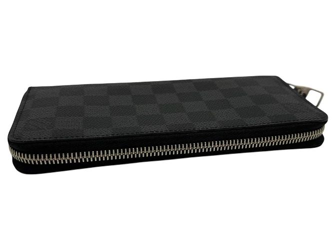 Louis Vuitton Cartera larga con cremallera Damier Graphite Negro - vista 5