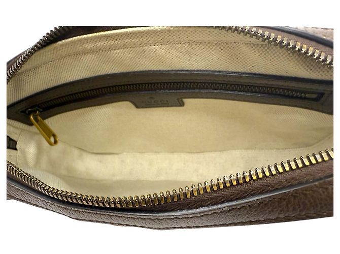 Gucci Bolsa Crossbody Ophidia GG Marrom - vista 8