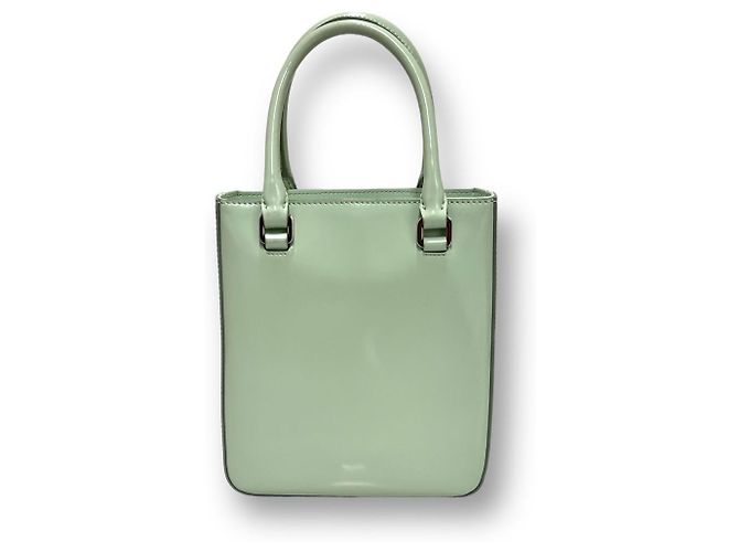 Prada Borsa Mini Tote Spazzolata Menta Verde - vista 4