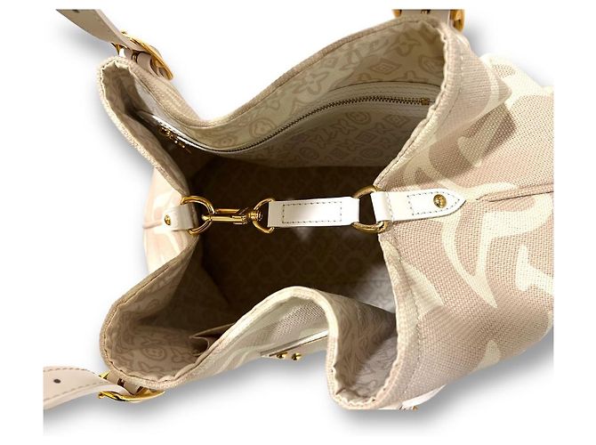 Louis Vuitton Borsa a Spalla Monogram Tahitienne Bianco - vista 5