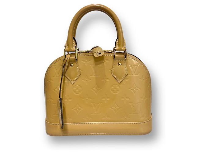 Louis Vuitton Borsa Tote Vernis Alma BB Giallo - vista 2