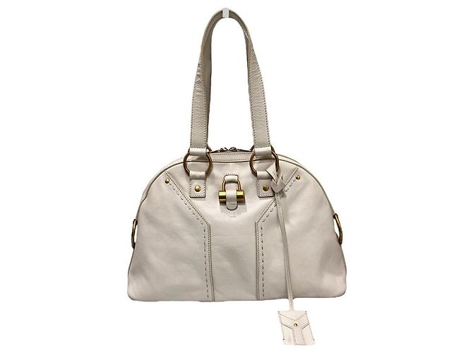 Chloé Borsa Muse Saint Laurent Piccola Borsa a Spalla Avorio Bianco - vista 2
