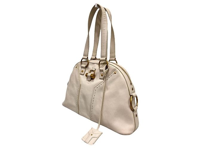 Chloé Borsa Muse Saint Laurent Piccola Borsa a Spalla Avorio Bianco - vista 3