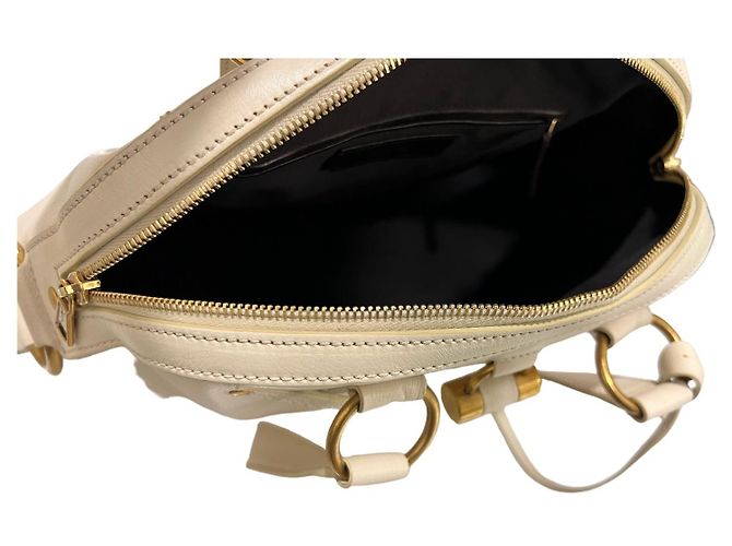 Chloé Borsa Muse Saint Laurent Piccola Borsa a Spalla Avorio Bianco - vista 7
