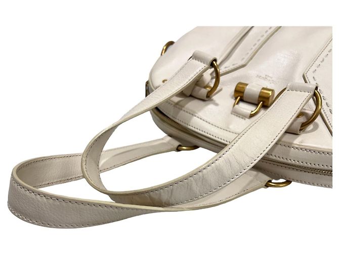 Chloé Borsa Muse Saint Laurent Piccola Borsa a Spalla Avorio Bianco - vista 8