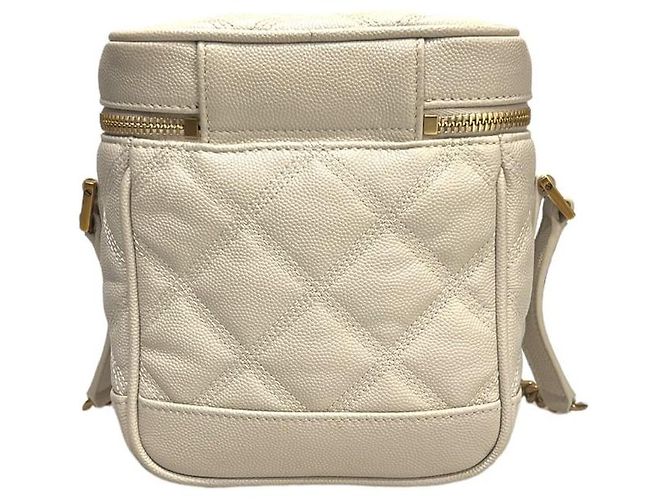 Saint Laurent Borsa a spalla trapuntata con catena Marrone - vista 4