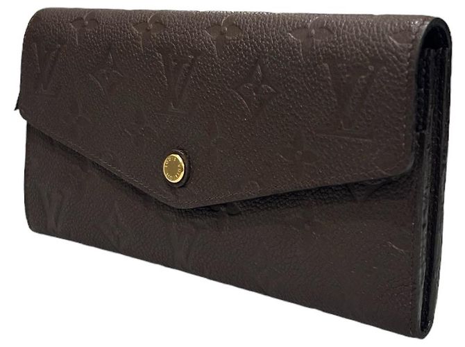 Louis Vuitton Cartera Larga Anfrent Sara Marrón Castaño - vista 3