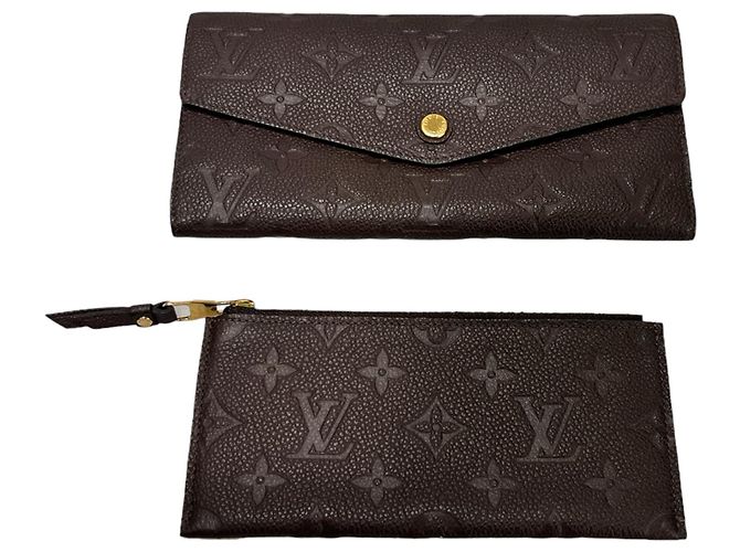 Louis Vuitton Cartera Larga Anfrent Sara Marrón Castaño - vista 8