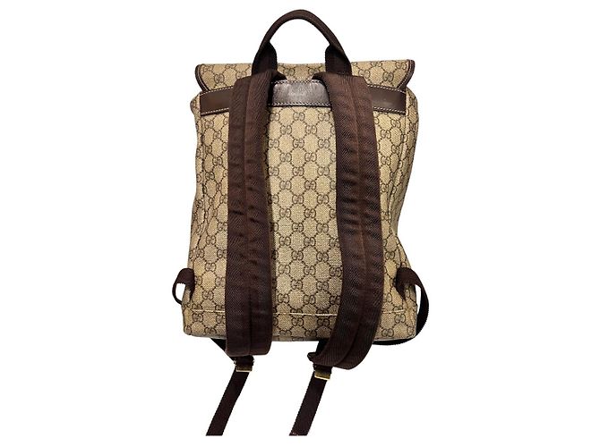 Gucci GG Supreme Canvas Rucksack Braun - Ansicht 4
