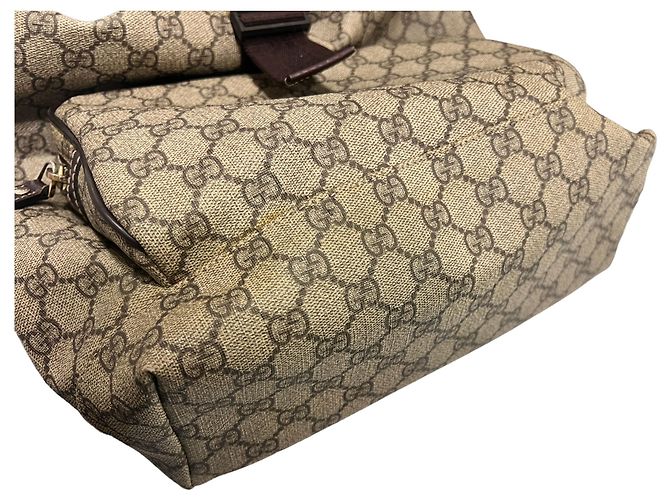 Gucci GG Supreme Canvas Rucksack Braun - Ansicht 5