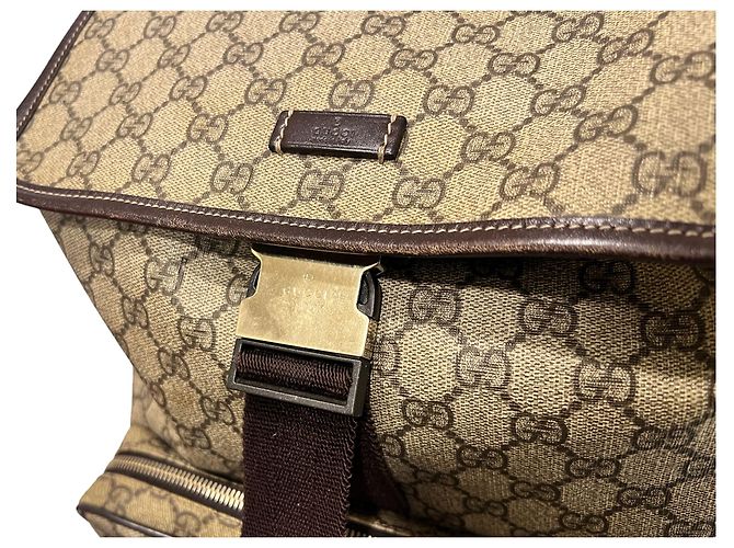 Gucci GG Supreme Canvas Rucksack Braun - Ansicht 6