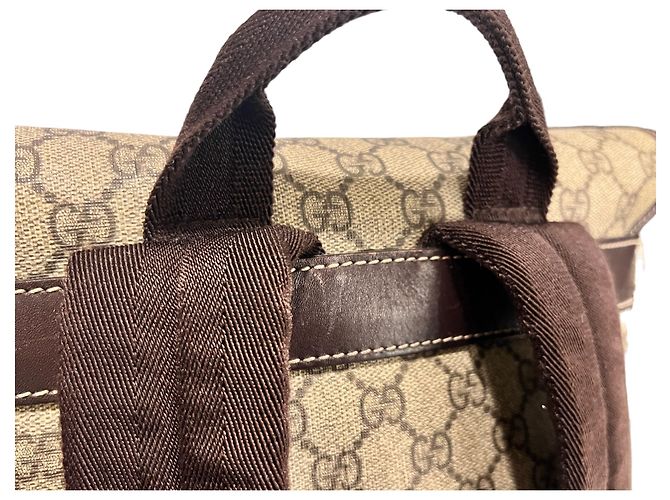 Gucci GG Supreme Canvas Rucksack Braun - Ansicht 7