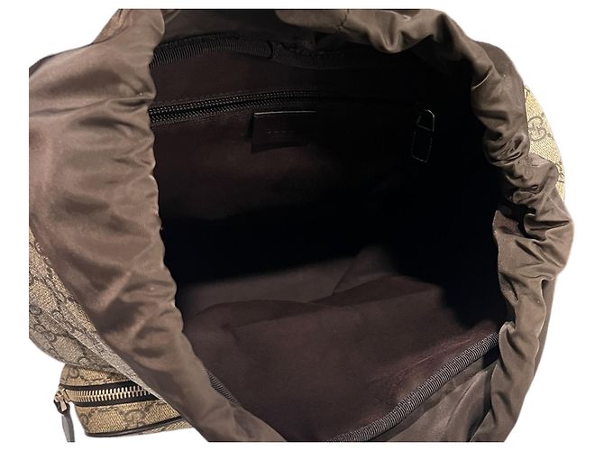 Gucci GG Supreme Canvas Rucksack Braun - Ansicht 8