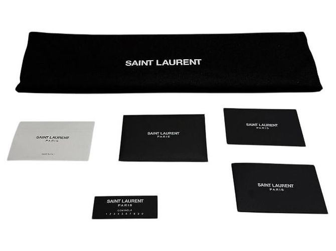 Saint Laurent Monogram College Medium Schultertasche Grau Braun - Ansicht 10