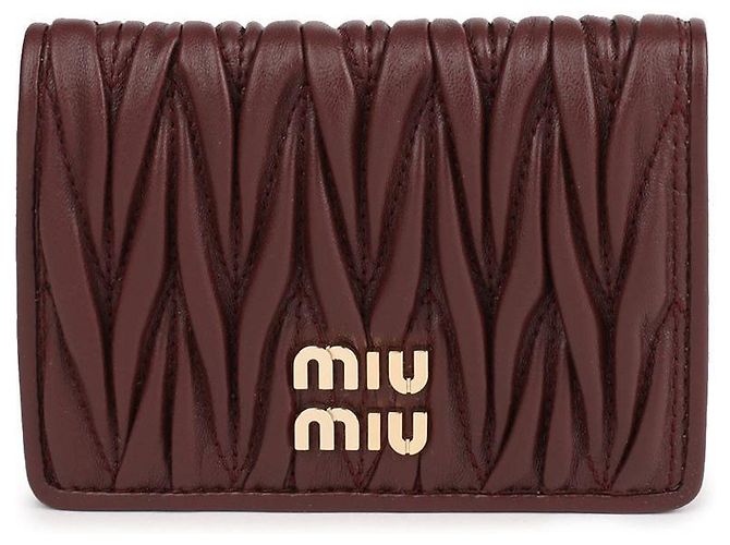 Miu Miu Tarjetero de cuero Napa - vista 3