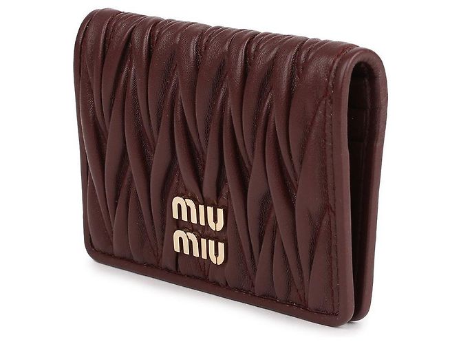 Miu Miu Tarjetero de cuero Napa - vista 4