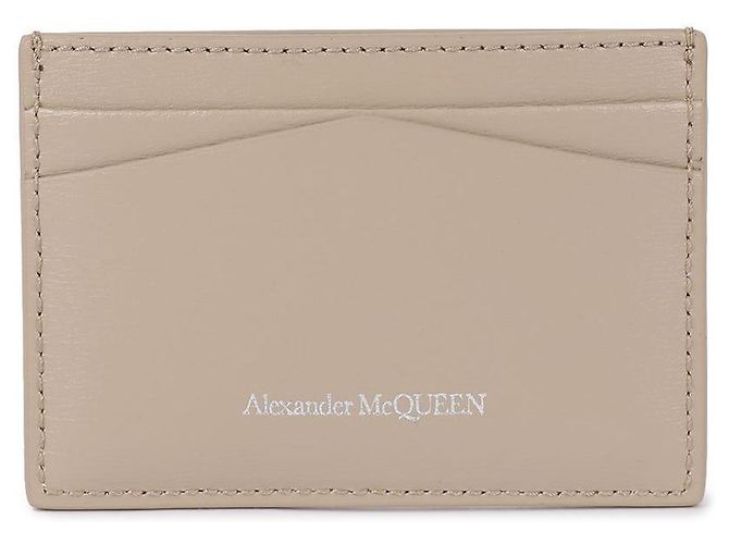 Alexander Mcqueen Tarjetero Skull Castaño - vista 5
