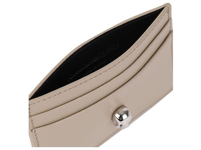 Alexander Mcqueen Tarjetero Skull Castaño - vista 8