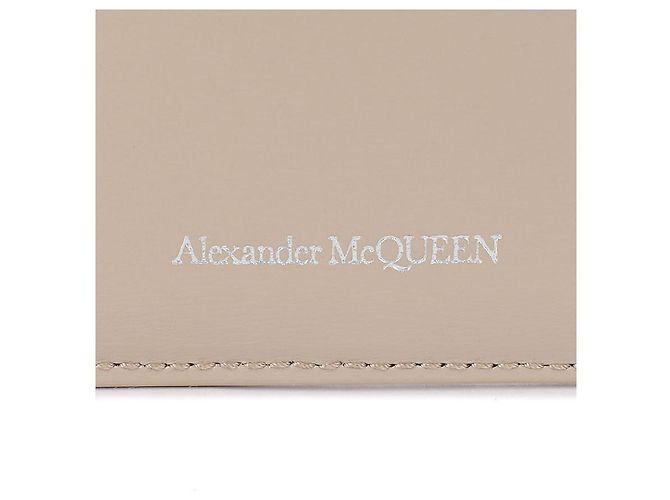 Alexander Mcqueen Tarjetero Skull Castaño - vista 9