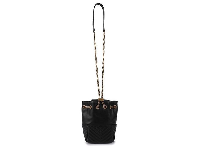 Saint Laurent Mini Bucket Bag Schwarz - Ansicht 5