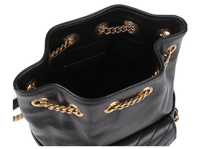 Saint Laurent Mini Bucket Bag Schwarz - Ansicht 8
