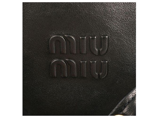 Miu Miu Aventure Napa Leder Tasche Schwarz - Ansicht 9