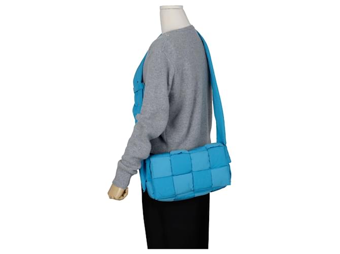 Bottega Veneta Borsa a tracolla Padding Tech Cassette Blu - vista 10