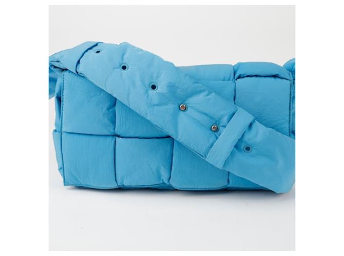 Bottega Veneta Borsa a tracolla Padding Tech Cassette Blu - vista 2