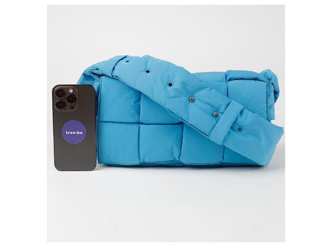 Bottega Veneta Borsa a tracolla Padding Tech Cassette Blu - vista 8