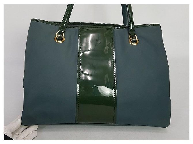 Salvatore Ferragamo Bolsa de Ombro de Decoração Barra Verde - vista 5