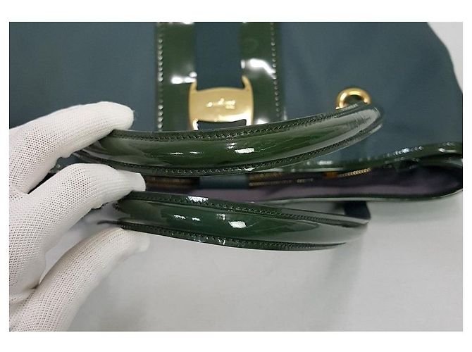 Salvatore Ferragamo Bolsa de Ombro de Decoração Barra Verde - vista 6
