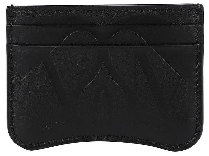 Alexander Mcqueen Porte-cartes Seal Noir - vue 3