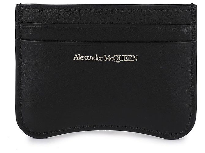 Alexander Mcqueen Porte-cartes Seal Noir - vue 5