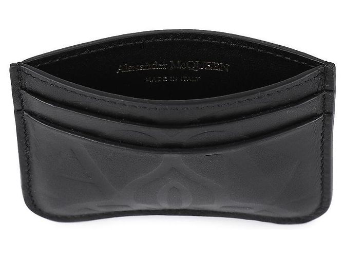 Alexander Mcqueen Porte-cartes Seal Noir - vue 7