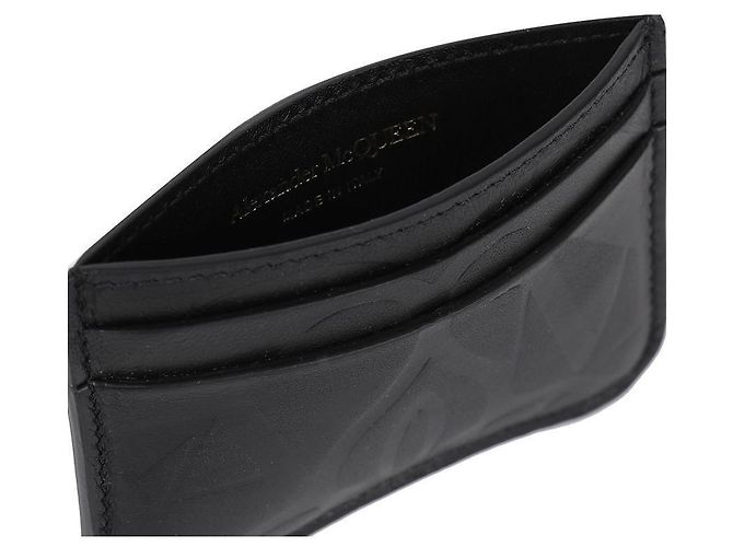 Alexander Mcqueen Porte-cartes Seal Noir - vue 8