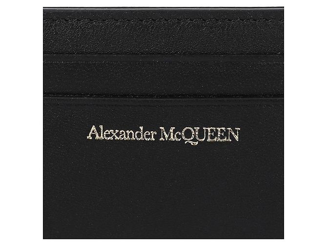 Alexander Mcqueen Porte-cartes Seal Noir - vue 9