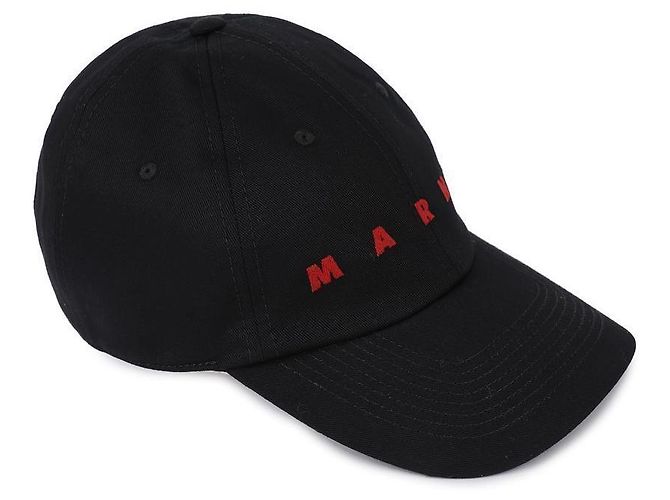 Marni Cappellino da baseball ricamato con logo Nero - vista 5