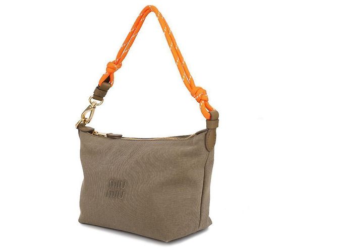 Miu Miu Borsa a spalla in gabardine - vista 4