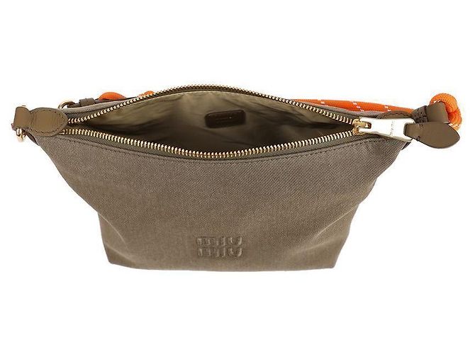 Miu Miu Borsa a spalla in gabardine - vista 7