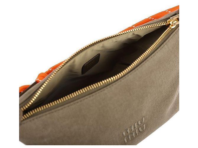 Miu Miu Borsa a spalla in gabardine - vista 8