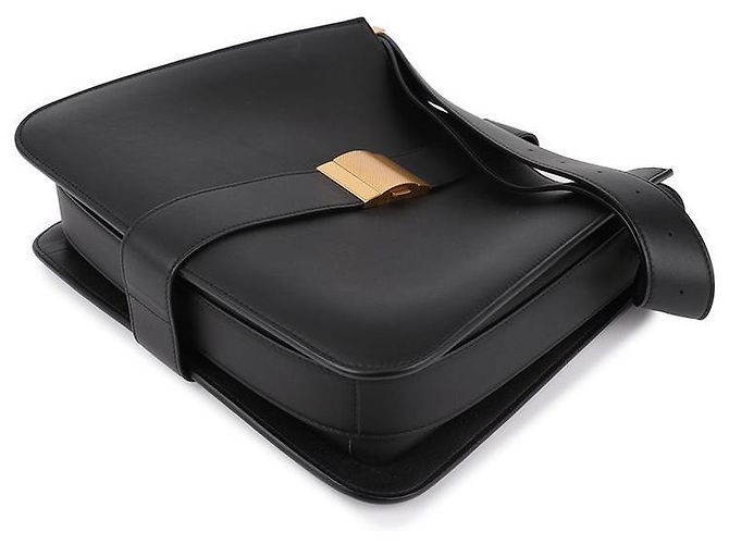 Bottega Veneta Bolsa de ombro com fivela dourada Preto - vista 6