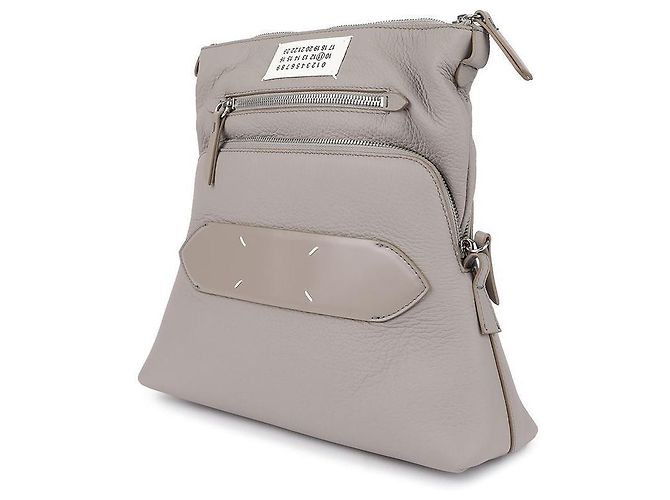 Maison Martin Margiela Borsa a spalla in pelle morbida Marrone - vista 4