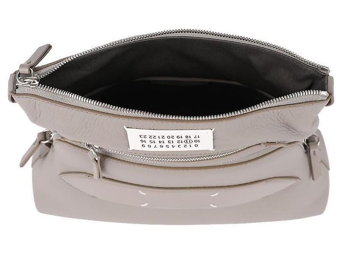 Maison Martin Margiela Borsa a spalla in pelle morbida Marrone - vista 7