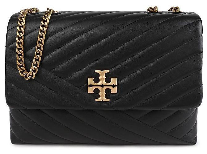 Tory Burch Borsa a spalla convertibile Kira Chevron Nero - vista 3