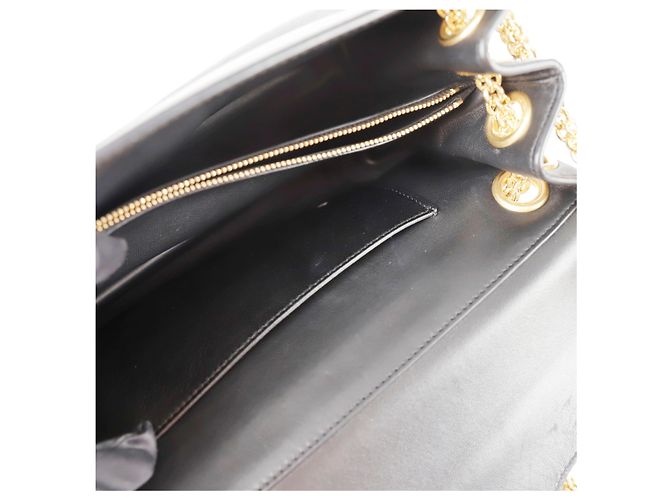 Valentino Borsa a tracolla incrociata con catena borchiata e logo Nero - vista 16
